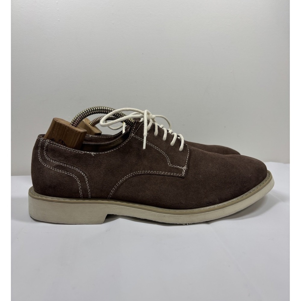 Florsheim Mens 11 M Highland Plan‎ Toe Brown Suede Casual Comfort Shoes Oxfords